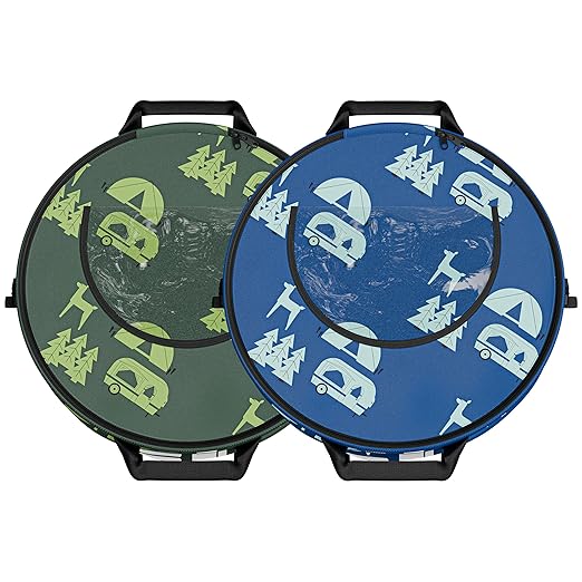 30 Gallon Collapsible Pop-Up Trash & Recycling Cans for RV's, Camping, Recycling, Yard Waste, Leaf Bag, Children Toy Bin (Trash & Recycling Cans)