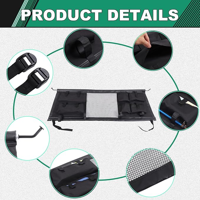 Pet Restraint Net Dog Fence Car Backseat Divider Vehicle Gate Cargo Area Travel Trunk Mesh Net Screen for Land Rover Defender 110 1984-2018 2019 2020 2021 2022 2023 2024 2025+