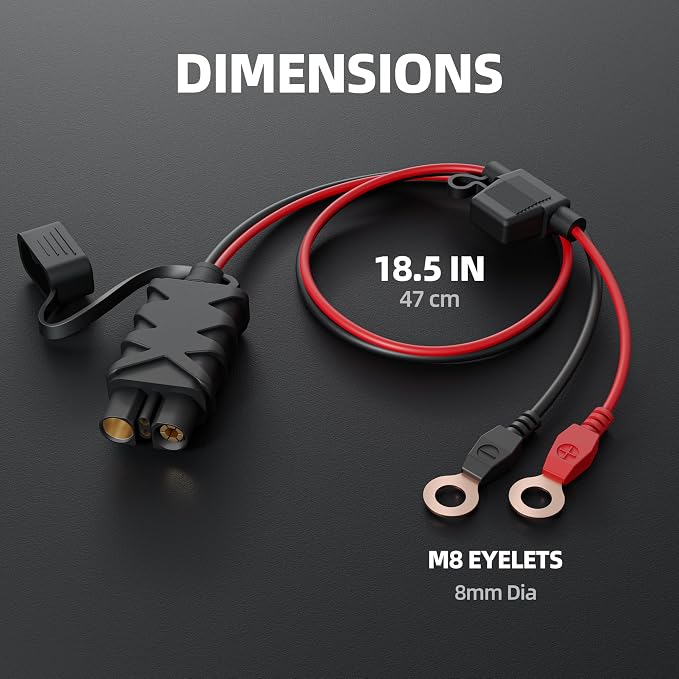 LOKITHOR JC400 9-in-1 Car Battery Charger and Cable04 X-Connect M8 Eyelet Terminal Accessory