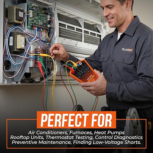 Supco Tradefox Jumper King 2.0 | HVAC Thermostat Bypass Tool & Low Voltage Short Finder