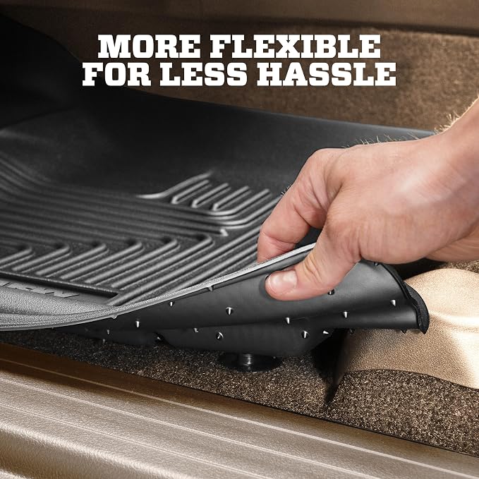Husky Liners Weatherbeater Floor Mats | Fits 2018-2024 Buick Enclave & Chevrolet Traverse (2024 Limited Only) | Front Row, 2-pc Black - 13251
