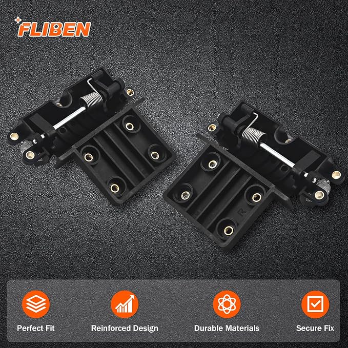 76000398 Inner Fairing Media Glove Box Door Lid Hinge Left & Right Set Replacement for Harley-Davidson All Road Glide FLTR 2015-2024 Replace# 76000398, 76000436, 76000398-00, 76000436-00