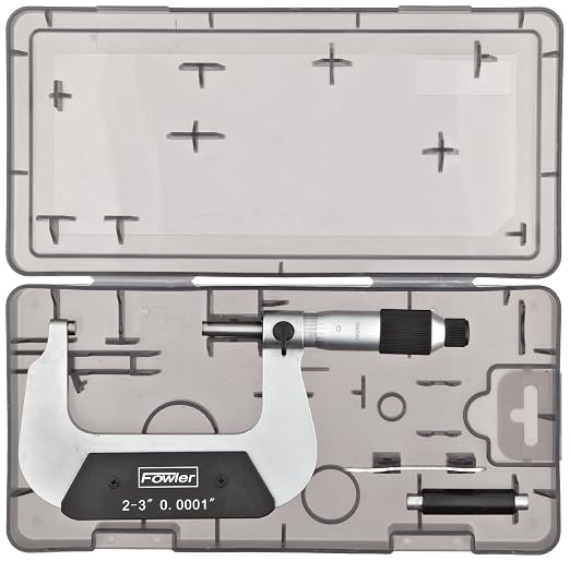 Fowler 52-229-203-0, Swiss-Style Outside Micrometer with 2-3" Measuring Range