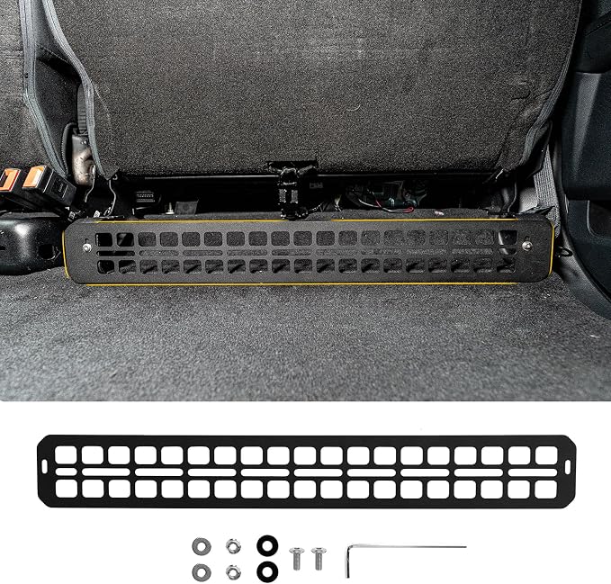 Seat Bottom Divider Panel Compatible with Ford F150 2015+ Raptor 2015+ Super Duty 2017+ Under Seat Molle Panel Second Row Storage Panel 2nd Row Under Seat Organizer Accessories