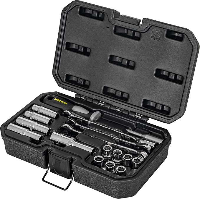 BRAZEN 10mm Master Set - 12 Sockets, Three Wrenches, One Nut Driver - All 10mm!