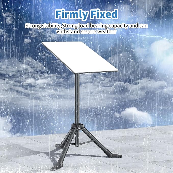 Tripod Stand for Starlink Standard Gen 3/ Standard 4/ Standard 4 X with Pipe Adapter, Outdoor Portable Starlink Mounting Kit for Camping and RV Travel