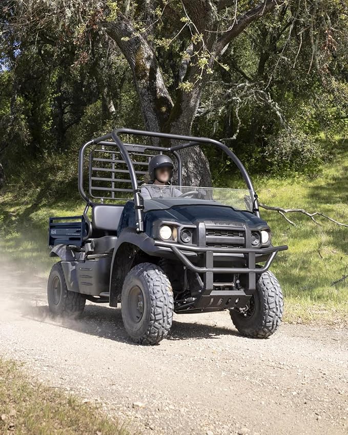 SAUTVS Clear Front Half Windshield for Kawasaki Mule SX 2017+, Lightly Dustproof Durable Poly Half Windscreen for Kawasaki Mule SX SE XC LE FE 2017-2026 Accessories