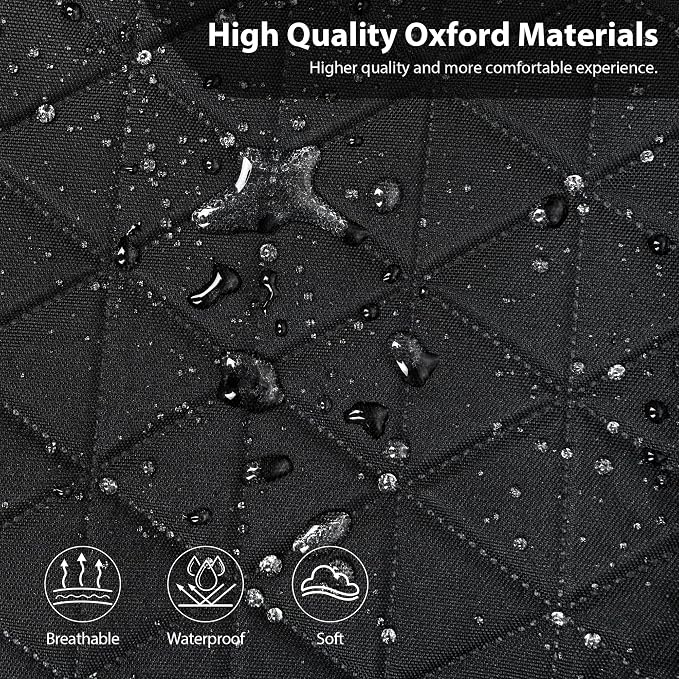 CAR PASS Oxford Bling Diamond Car Seat Covers 2 Front Interior Sets, Waterproof Shining Glitter Sparkly Crystal Universal Armrest Fit 95% Automotive Truck SUV Cute Women Girl, Black Blue Rhinestone