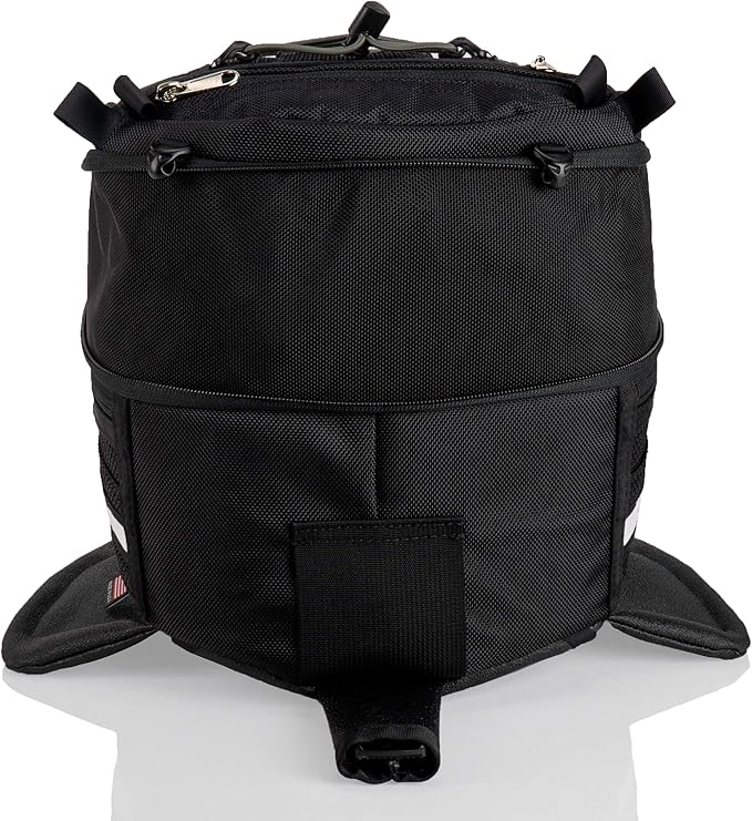 Chase Harper USA 650X Magnetic Tank Bag - Water-Resistant, Tear-Resistant, Industrial Grade Ballistic Nylon with Anti-Scratch Rubberized Bottom, Strong Neodymium Magnets - Expandable Design