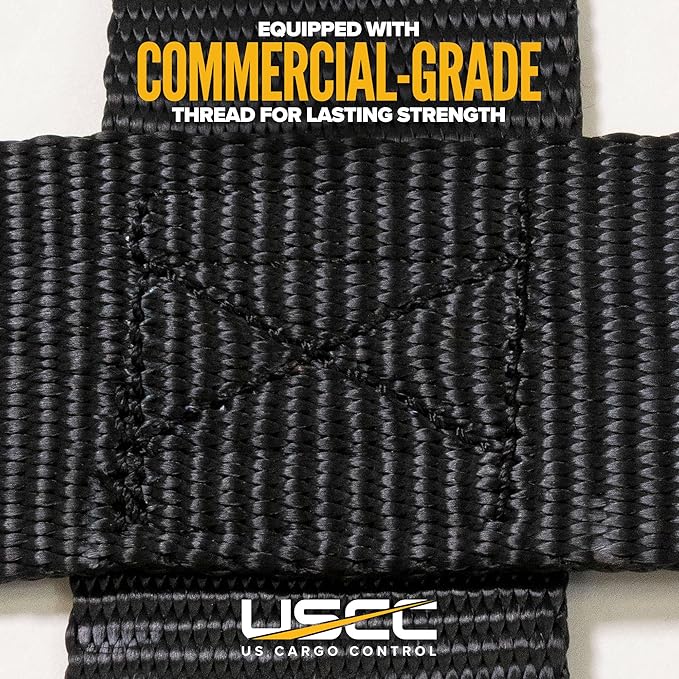 US Cargo Control E Track Cargo Nets for Trailer 82" x 82", Adjustable Heavy Duty Cargo Net with Ratchets for E-Track and X-Track Systems, 8" x 8" Holes, Use in Enclosed Trailers, Box Trucks, Garages
