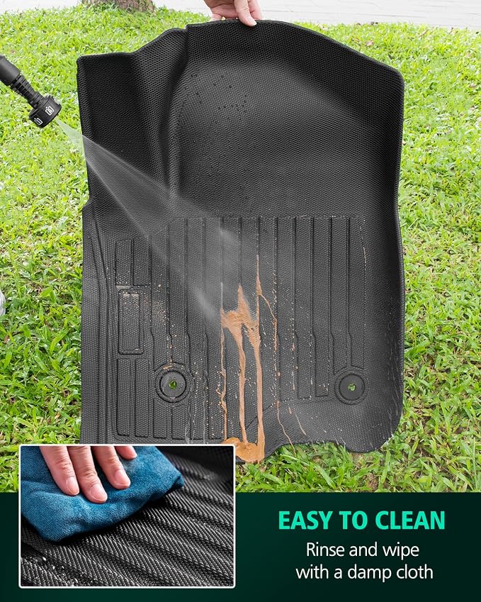 Floor Mats for Chevy Silverado Sierra: 2019-2026 1500 2500HD 3500HD Truck Front Liners,All Weather Car Accessories Double & Crew Cab Only Carpet for Chevrolet Silverado for GMC Sierra 2026 2025-2019