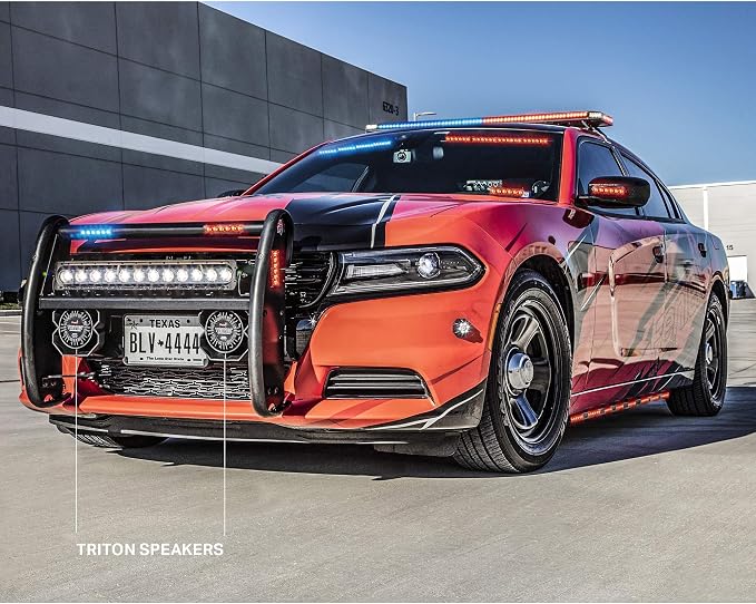 Feniex Triton 100 Watt Speaker | Universally Compatible with Any Siren, Ultra Rugged | Emergency Vehicle Speaker