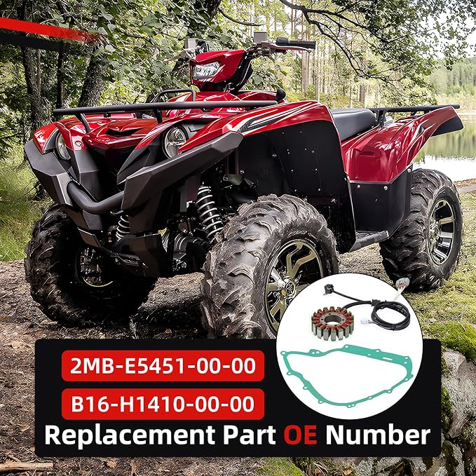 Generator Stator Coil & Gasket For Yamaha Grizzly Kodiak 700 YFM700 YFM700K 2016 2017 2018 B16-H1410-00-00