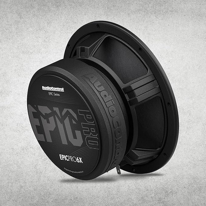 AudioControl EPICPRO6X Epic PRO 6.5” Midrange Car Speakers Set (Pair), 300W Max, 4 Ohm, Rear or Front Door Speakers for Truck or Car Audio System, Pro Audio High SPL Component Speakers