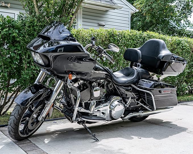 Nuzari Premium Motorcycle Cover - Motorcycle Covers Waterproof Outdoor Storage - Harley Davidson Motorcycle Cover - Motorcycle Accessories XXL