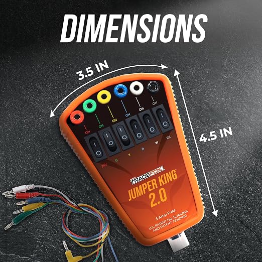 Supco Tradefox Jumper King 2.0 | HVAC Thermostat Bypass Tool & Low Voltage Short Finder