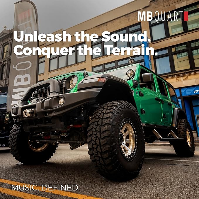 MB Quart DK2-116S Discus 6.5-Inch Shallow Mount 2-Way Coaxial Speakers, 60/120W RMS System Power, Aluminum Dome Tweeters, Butyl Rubber Surrounds