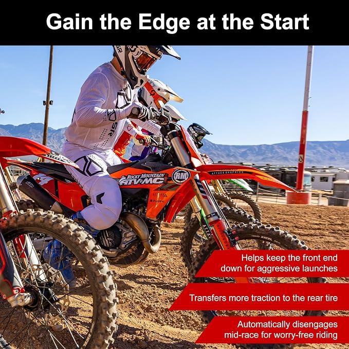 Tusk Holeshot Device Dual Button or Single Button Compatible with (Honda/Kaw/Suz, Dual Button)