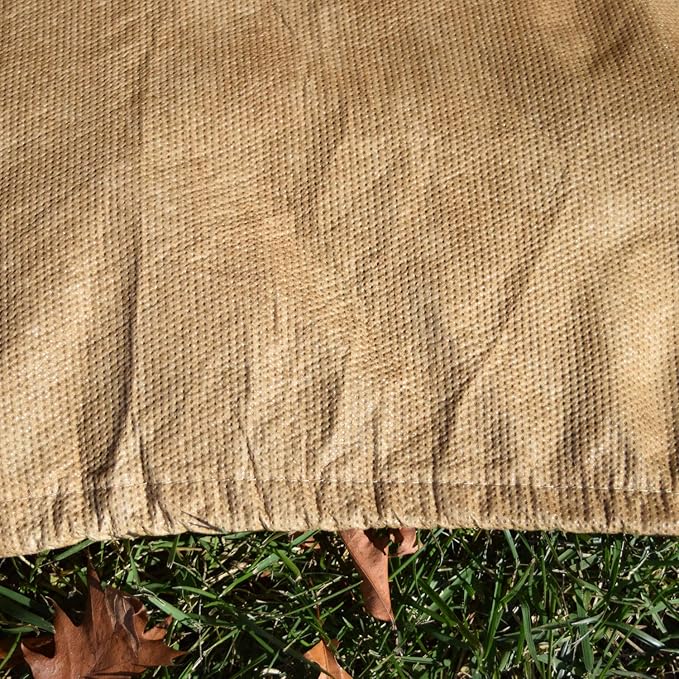 Budge All Seasons Patio Chaise Cover Lightweight, UV-Resistant, Large, Tan (Pack of 4)
