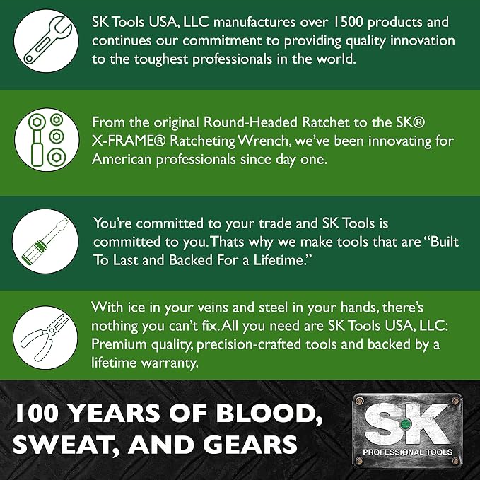 SK Tools USA 3/8" Drive, 10-1/2" Long, Chrome Locking Extension, 45189