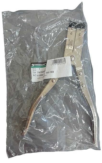 Stahlwille 74152005 Piston Ring Plier, For Mounting and Removing Piston Rings, Bright Nickel-plated, Strong, and Easy to Use, Size 5, For Piston Rings 60-160 mm