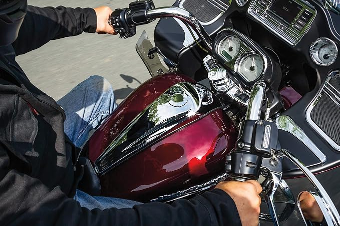 Kuryakyn 7178 Vented Flush Mount Pop-Up Fuel Tank/Gas Cap with Right-Hand Threads for 1996-2019 Harley-Davidson Motorcycles with Screw Tanks, Chrome