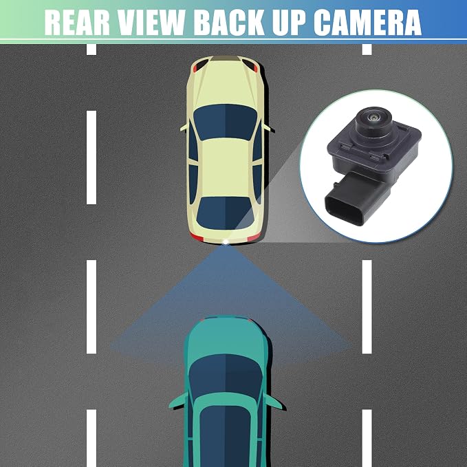 X AUTOHAUX Car Rear View Camera Car Rear View Backup Camera No.F2GT19G490CC for Ford Explorer 2016-2019 Black