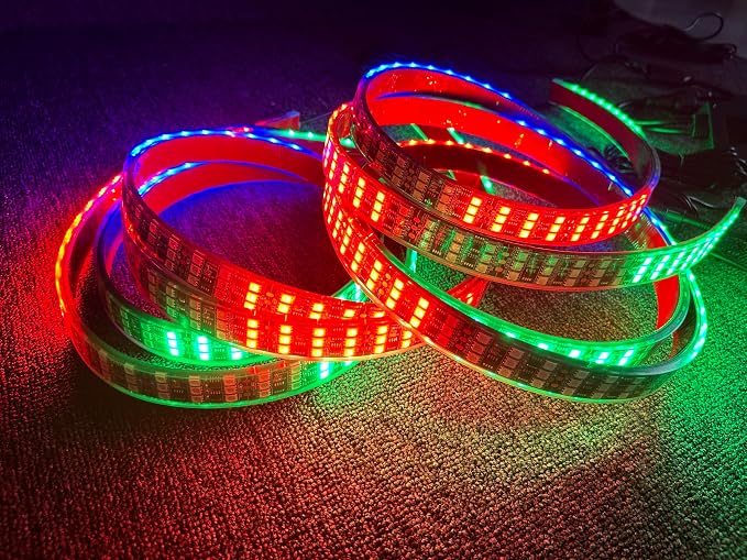 6PCS 2FT Triple Row RGB Dream Color Chasing LED Light Strips, High-Intensity Flow Series Underglow Kit with App & Remote Control, Fits for Polaris Slingshot, Ryker, Spyder, Car & Trucks