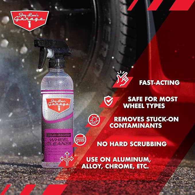 Jay Leno's Garage Wheel Cleaner Spray – Brake Cleaner and Heavy Duty Brake Dust Remover (Pack of 2) (16 oz (Pack of 2))