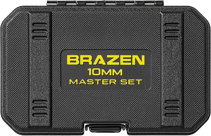 BRAZEN 10mm Master Set - 12 Sockets, Three Wrenches, One Nut Driver - All 10mm!