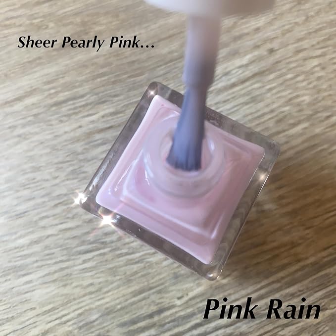 ADRIANNE K Sheer Nail Polish and Topcoat Trio Gift Set. Fast Drying and Easy to Use. Nontoxic. Milky White, Pearly Pink and Clear Shiny Protectant Top Coat