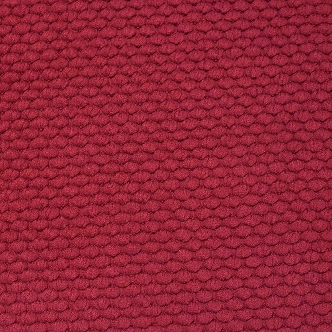 Sweet Home Collection Cushion Memory Foam Chair Pads Honeycomb Nonslip Back Seat Cover 16" x 16" 6 Pack Red