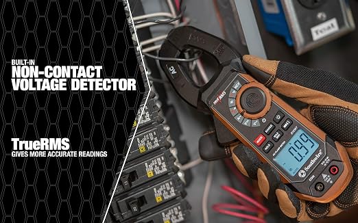 Southwire - 65031640 CLAMP METER, 400A AC/DC 21530T,Black/Brown