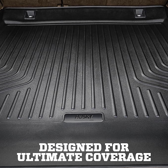 Husky Liners Weatherbeater Cargo Liner | Fits 2018-2024 Buick Enclave (to Back of 2nd Row Over Folded Flat 3rd Row) | Cargo, 1-pc. Black - 22061