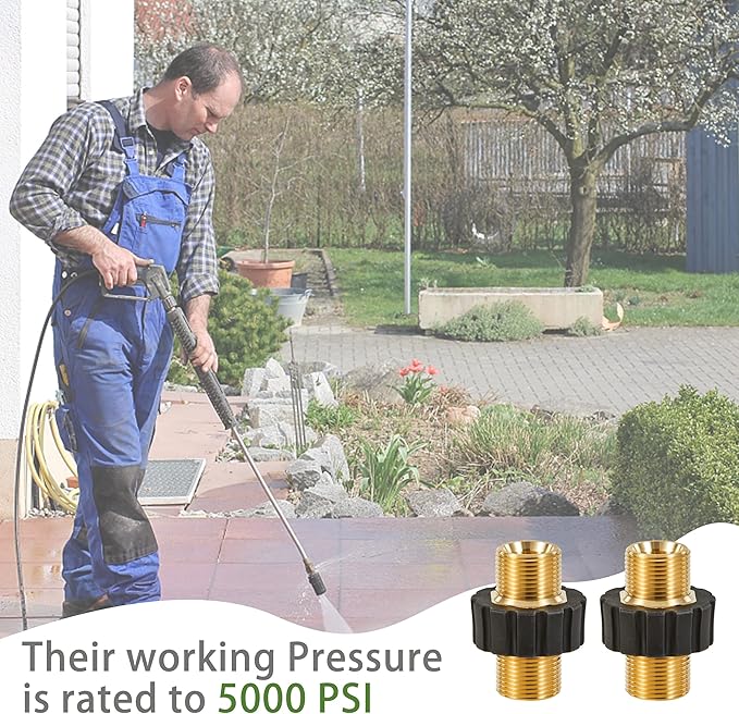 FIXFANS Pressure Washer Adapter Set, Foam Cannon with Replacement Adapter for Portland Husky and Ryobi Pressure Washer