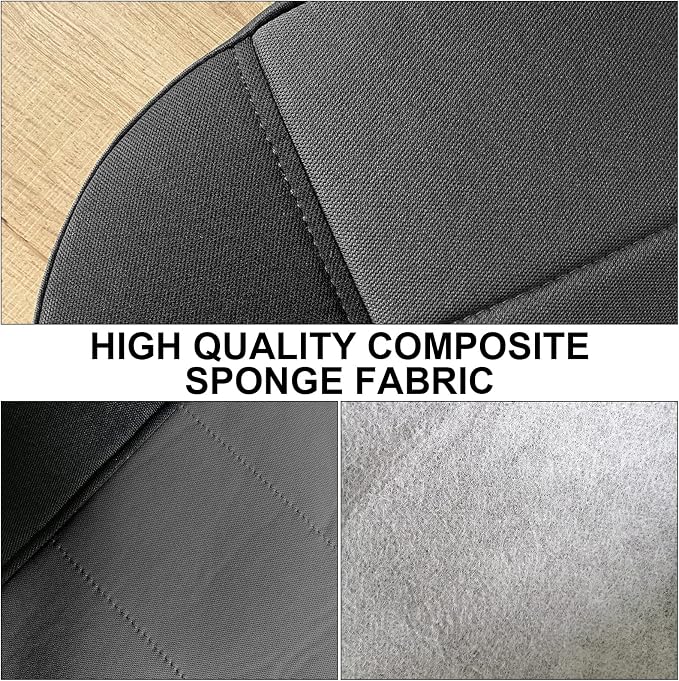 SAPUBK Custom-Fit Front Seat Covers Without Console Replace for 1991-1997 Ford Ranger Pickup 60/40 High Back Seats, Knitted Fabric Composite Soft Foam Lining Airmesh Breathable Seat Cover Cushion