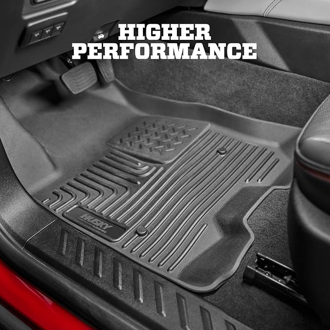 Husky Liners Weatherbeater Floor Mats | Fits 2021-2026 Jeep Grand Cherokee L w/2nd Row Bench Seat | 3rd Row, 1-pc Black - 14171