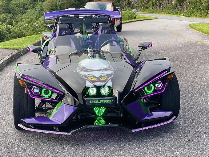 2PCS 5FT 1.4Meters 60" Rolls RGB Dream Color Chasing Flow Breath Strobe LEDs Tinted Full Black Out PCB Smoked Light Strips Bluetooth Remote Ctrl for Car Truck Slingshot