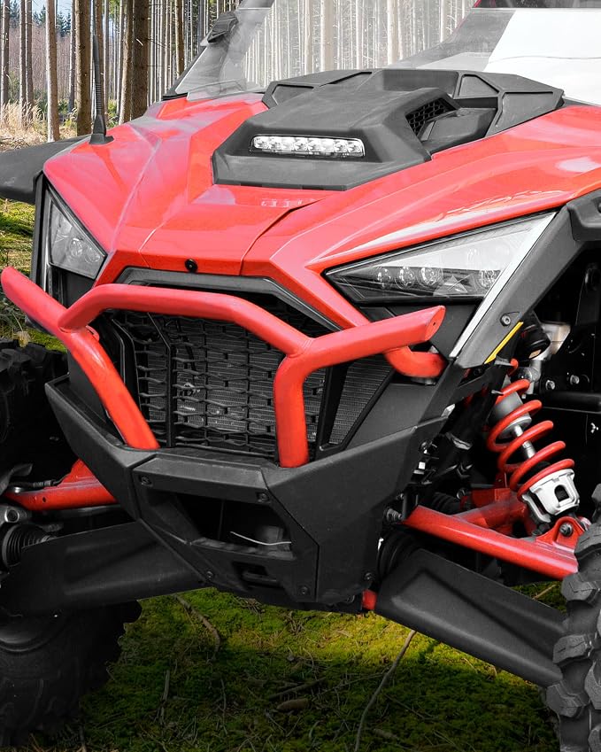 Combined Front Fascia for Polaris RZR PRO XP/XP 4 2020-2024 Accessories, Black PP Front Decoration Frame Combination Trim Panel for 20-24 RZR PRO, Replace #5455177-070