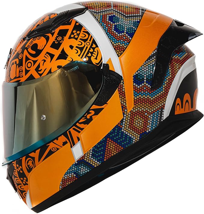 HAX Obsidian Full Face Dual Visor Adult Motorcycle Helmet for Motorbike Street Bike with Pinlock Ready DOT Approved HUICHIOL S