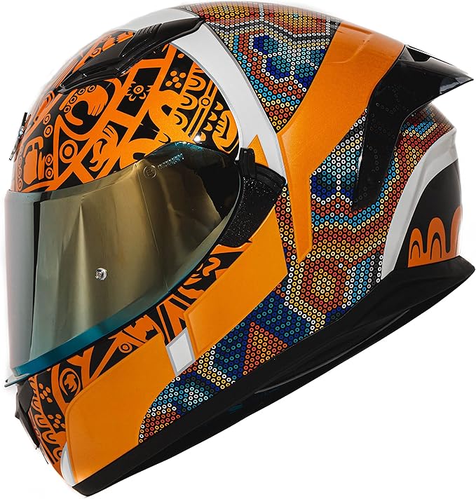 HAX Obsidian Full Face Dual Visor Adult Motorcycle Helmet for Motorbike Street Bike with Pinlock Ready DOT Approved HUICHIOL XL