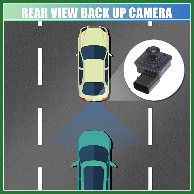 Motoforti Car Rear View Camera Car Rear View Backup Camera No.F2GT19G490CC for Ford Explorer 2016-2019 Black Long-Lasting