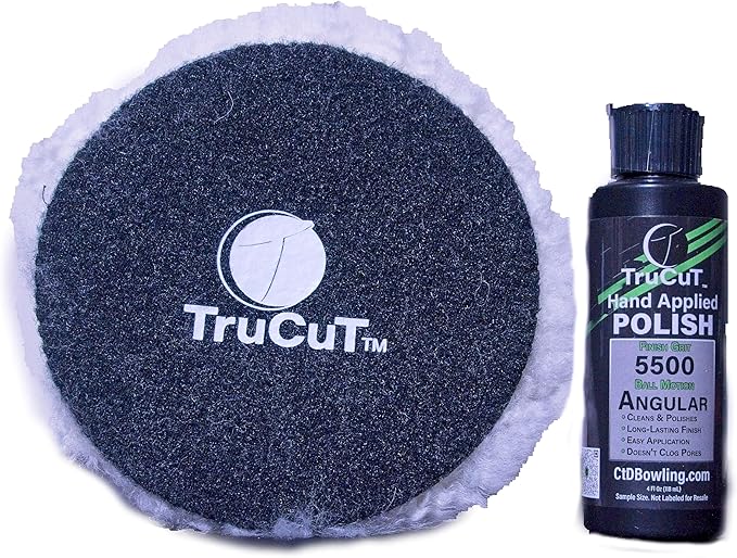 Creating the Difference TruCut Hand Applied Polish Plus Bowling Ball Polish | Powered by Turtle Wax | 6500 Finish Grit | Angular Ball Motion – Cleans & Polishes