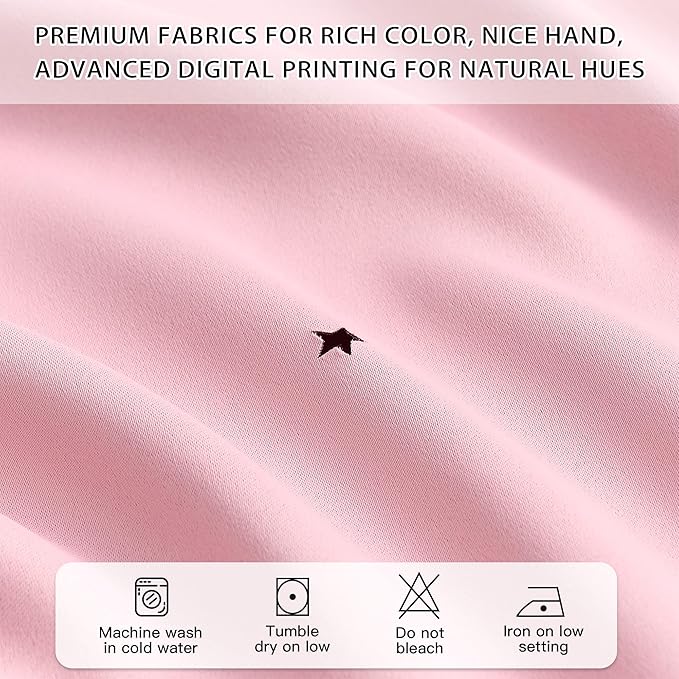 XiDi Light Pink Blackout Curtains for Girls Bedroom Living Room 63 Inches Long 2 Panels Hollow Star Nursery Kids Thermal Insulated Room Darkening Drapes Grommet Noise Reducing Window Curtains 52x63