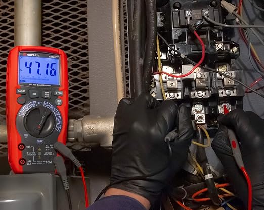 Triplett MM650 CAT IV True RMS 6000 Count Digital Multimeter with Lo Z and Certificate of Calibration to NIST - AC/DC Voltage and Current, Resistance, Temperature, Capacitance, Frequency, Continuity