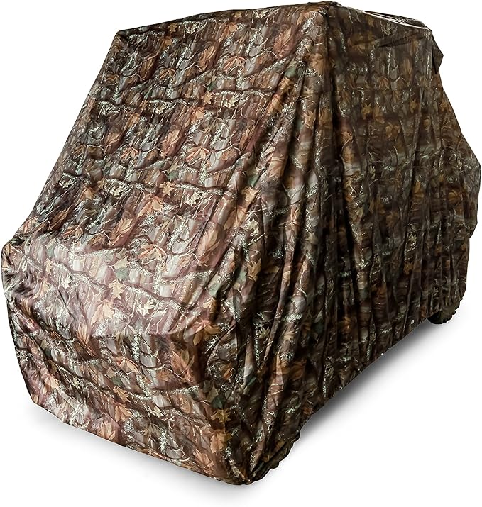 Black Boar UTV Cover - Features Waterproof Polyurethane Coating for Protection Against The Weather - Reinforced Grommets & Side Vents - Includes Storage Bag - Jungle Camo (66023)