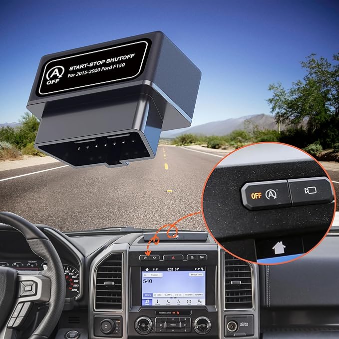 Auto Start Stop Eliminator - Easy-Install Autostop Eliminator Made for 2015-2020 Ford F150 F250 F350 F450 F550 F650 - Compatible Ford F150 Accessories