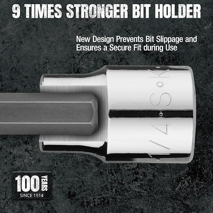 SK Tools USA 3/8" Drive, 7 Piece, Standard, SAE, Chrome Hex Bit Socket Set: 1/8" - 3/8" | 19723