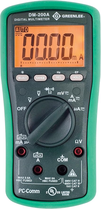 Greenlee DM-200A Digital Multimeter 1000 Volt