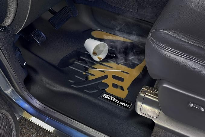 SMARTLINER Floor Mats 1st Row Liner Set for 2014-2019 Toyota Corolla